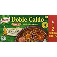 Knorr Doble Caldo en Pastilla de Carne con Aceite de Oliva - Paquete de 24 x 10 Pastillas - Total: 240 Pastillas